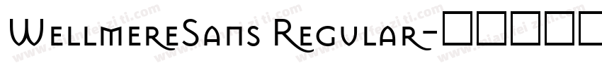 WellmereSans Regular字体转换